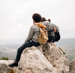 Traveler exploring a destination